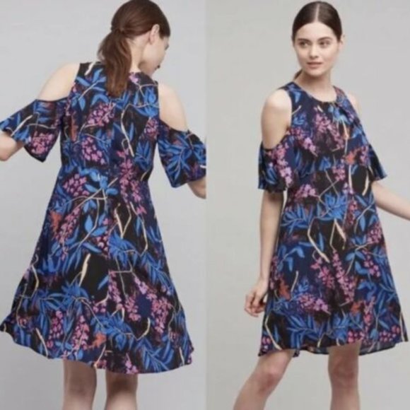 Anthro Maeve Elia Floral Party Dress - Picture 1 of 5